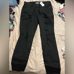 NWT Torrid Bombshell Skinny Jeans - black, distressed, stretch